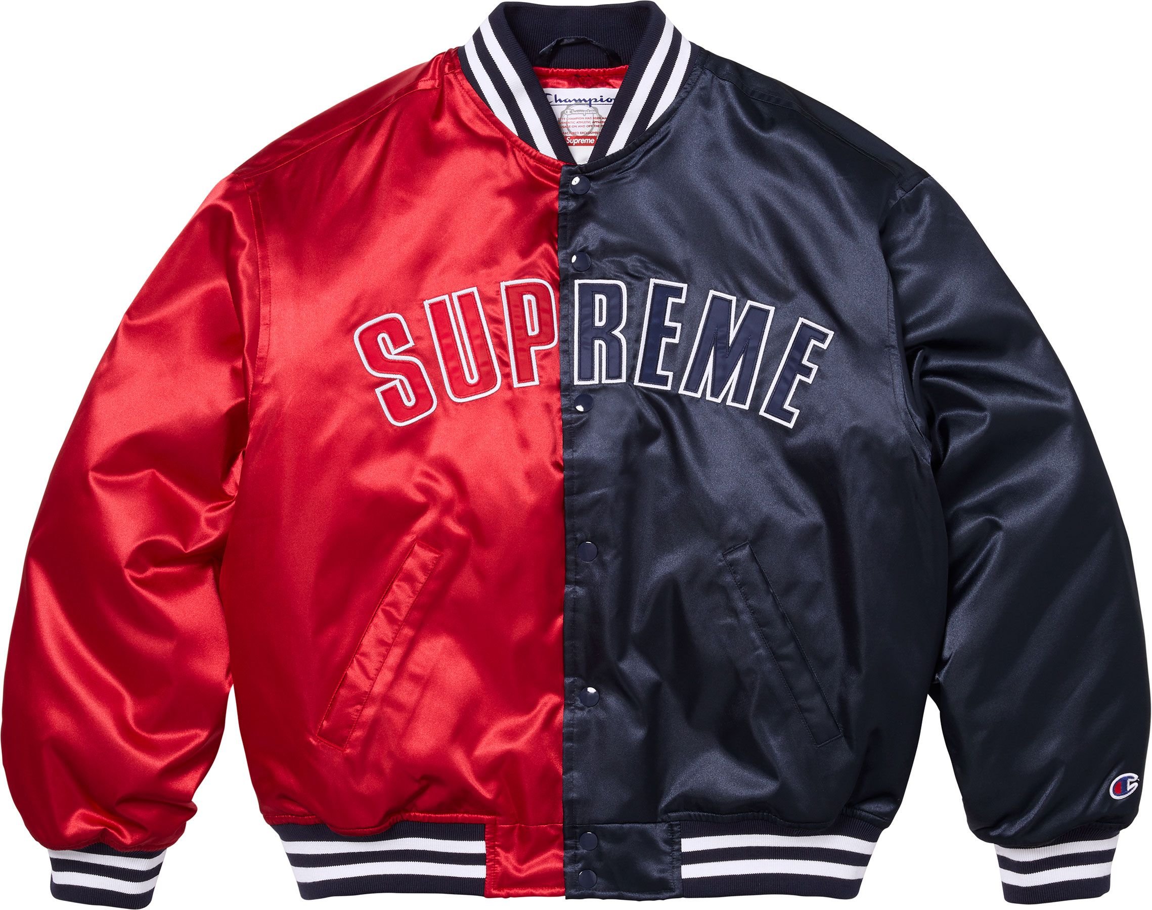 Supreme®/Champion® Satin Varsity Jacket view 13